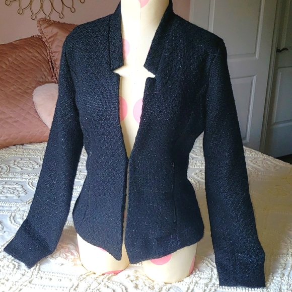 Wells Grace Chic Tweed Jacket/Blazer - size S - Picture 2 of 8